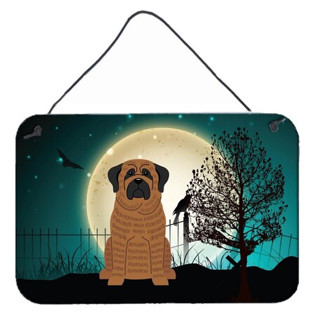 Carolines Treasures Halloween Scary Mastiff Brindle Wall or Door Hanging Prints BB2205DS812